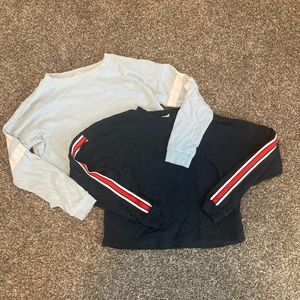 2 h&m cropped hoodies